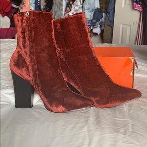 Zara Shoes - Zara velvet boots Zara Shoes - Zara velvet boots